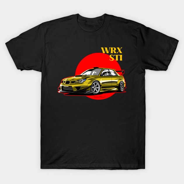 Subie WRX sti illustration T-Shirt by ASAKDESIGNS